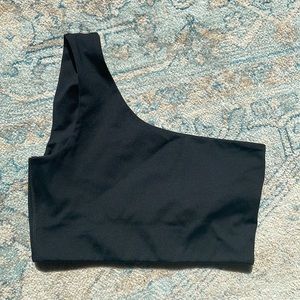 Girlfriend collective one shoulder sports bra